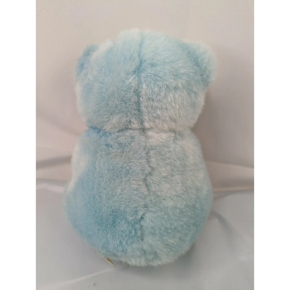 Fiesta America Wego Blue Bear Plush 8 I Its a Boy Heart‎ 1991 Stuffed Animal Toy